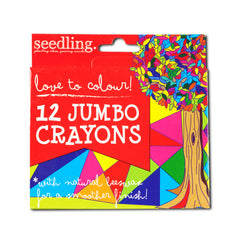 Love to colours!12 Jumbo Sized Crayons with Natural Beeswax