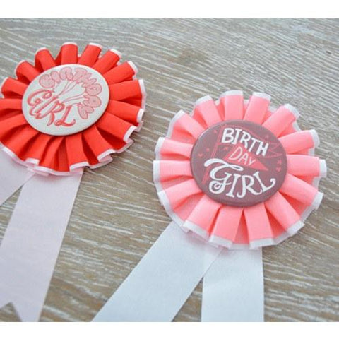 Birthday Ribbon Badge – Girl – The Best Day Ever